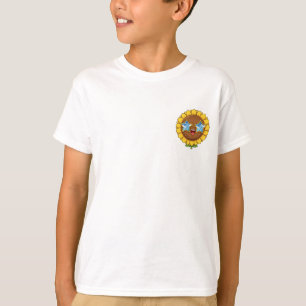 Sunflower Wearing Star Sunglasses Kids T-Shirt