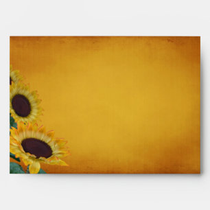 Sunflower Wedding Envelope