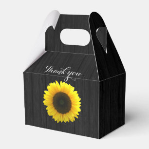 Sunflower wedding favour box