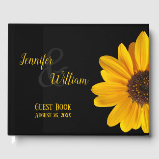 Sunflower Wedding Guest Book