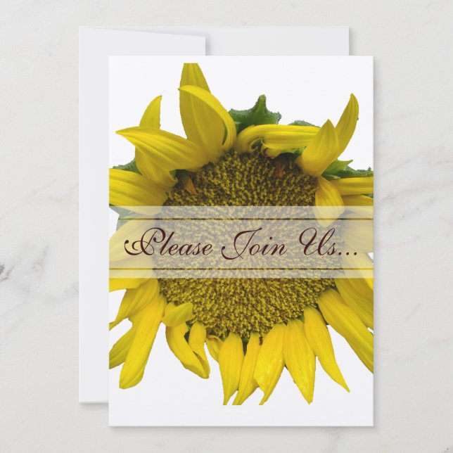 Sunflower Wedding II Invitation (Front)
