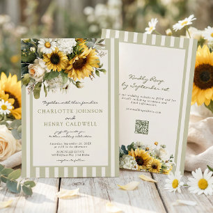 Sunflower Wedding Invitation