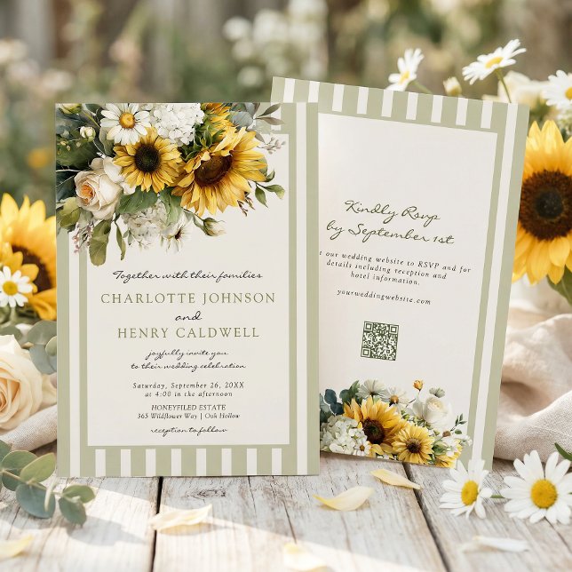 Sunflower Wedding  Invitation (Creator Uploaded)