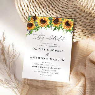 Sunflower Wedding Invitation