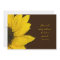 Sunflower Wedding Invitation Brown and Yellow
