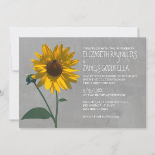 Sunflower Wedding Invitations