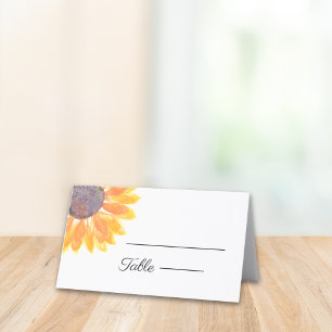 Sunflower Wedding Place Card
