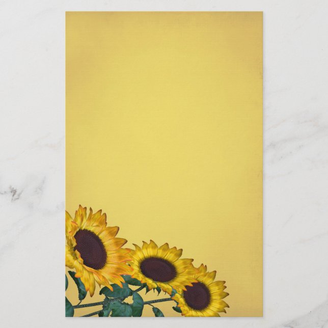 Sunflower Wedding Stationery (Front)