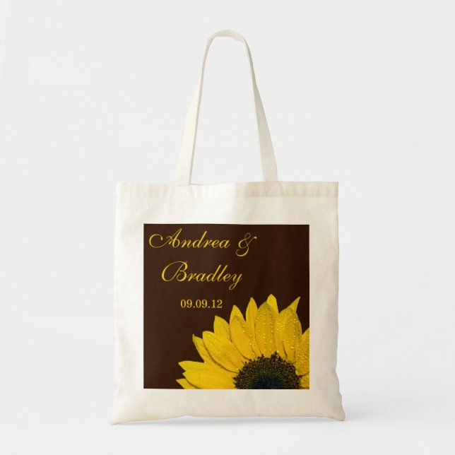 Sunflower Wedding Welcome Bag (Front)