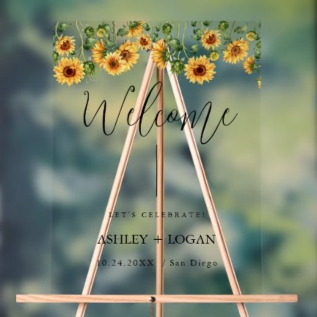 Sunflower Wedding Welcome sign (Creator Uploaded)