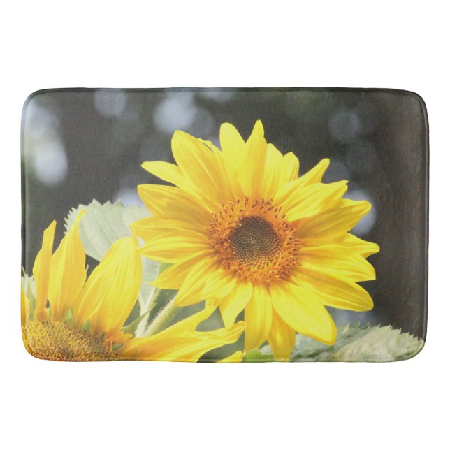 Sunflower Welcome Bath Mat (Front)