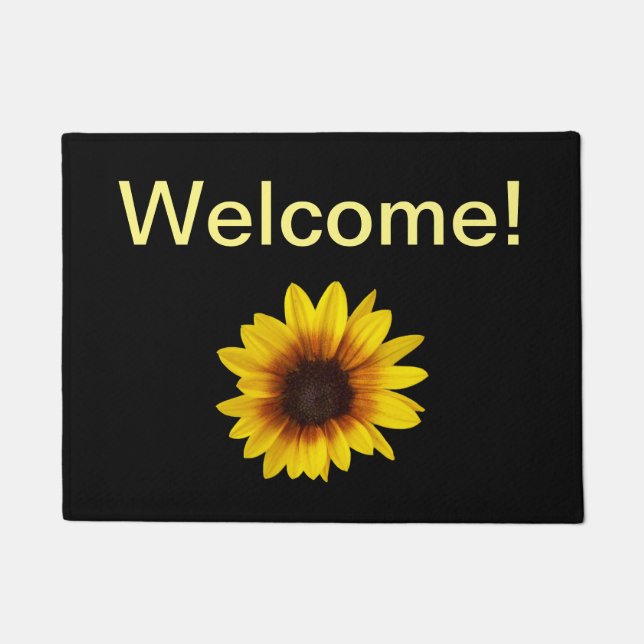 Sunflower Welcome Mat (Front)