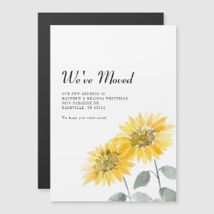 Sunflower We've Moved Moving Announcement