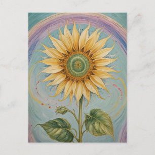 Sunflower Whimsy Postcard
