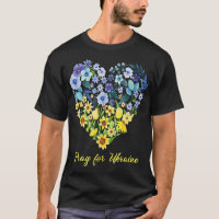 Sunflower Wildflower Blue and Yellow Floral Ukrain