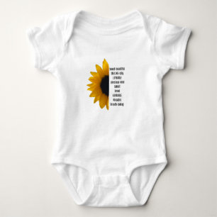 SUNFLOWER WITH BABY DESCRIPTIONS one-piece Baby Bodysuit