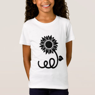 Sunflower with Curly Stem T-Shirt