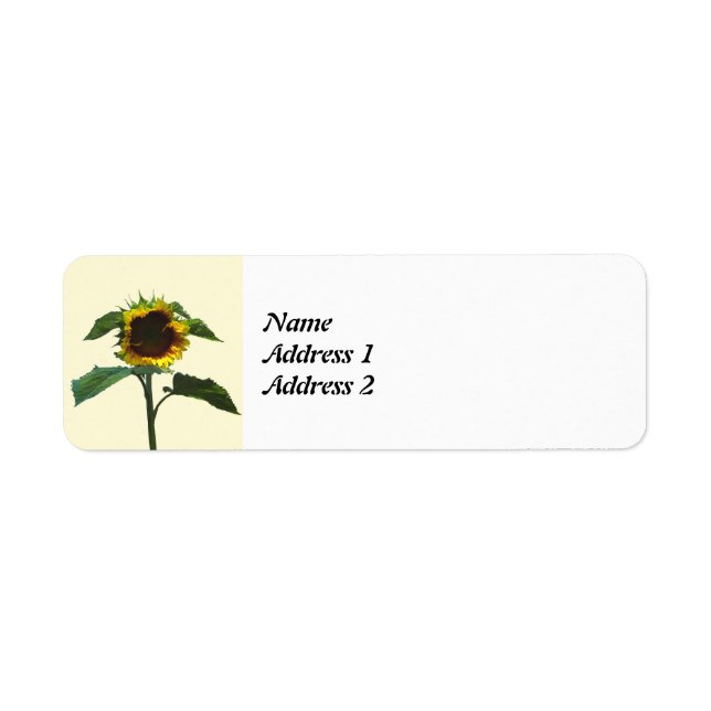 Sunflower With Frilly Edge Save the Date (Front)