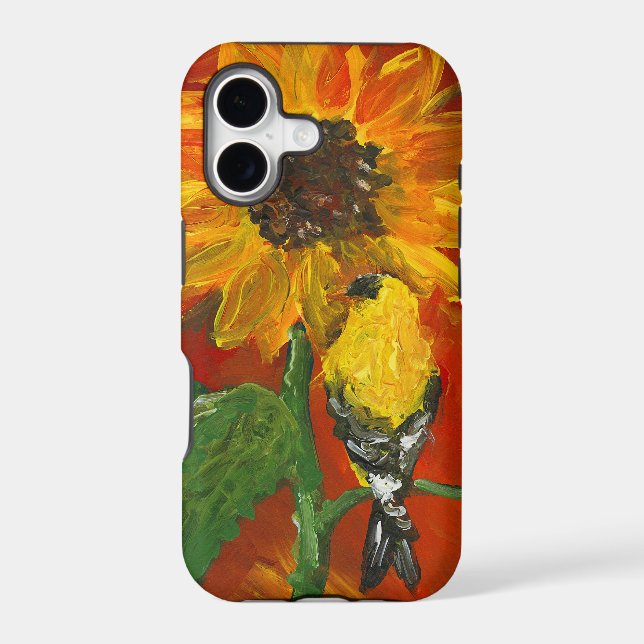 Sunflower with Goldfinch (Back)