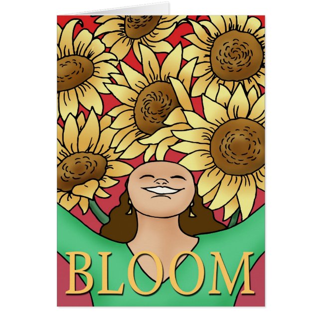 Sunflower Woman -- Bloom! (Front)