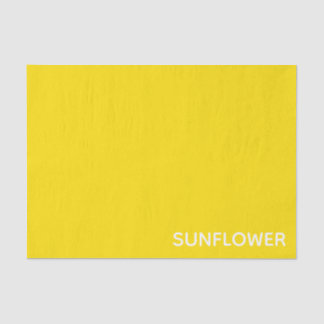 Sunflower Yellow Color Name Tissue Paper