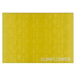 Sunflower Yellow Colour Name Cutting Board