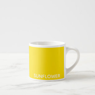 Sunflower Yellow Colour Name Espresso Cup