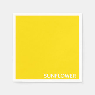 Sunflower Yellow Colour Name Napkin