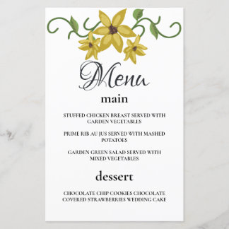 Sunflower Yellow Floral Botanical Hand drawn Oil 