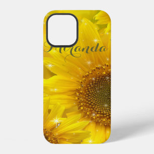 Sunflower Yellow Flower Floral Personalised iPhone 12 Case