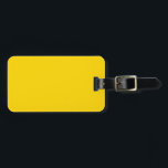 Sunflower Yellow Solid Colour Luggage Tag<br><div class="desc">A yellow colour based on the colour of sunflower petals.</div>