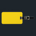 Sunflower Yellow Solid Colour Luggage Tag<br><div class="desc">A yellow colour based on the colour of sunflower petals.</div>