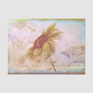 Sunflower Yellow Vintage Antique Grunge Tissue Paper