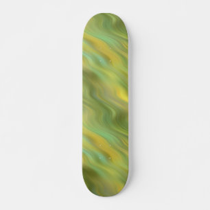Sunflower Yellow Wavy Texture Skateboard