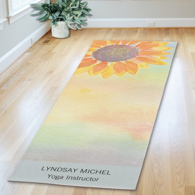 Sunflower Yoga Instructor Yoga Mat (Creator Uploaded)