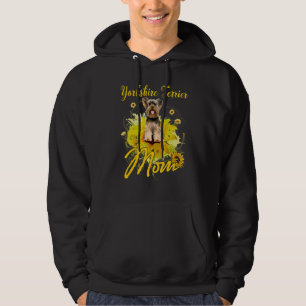 Sunflower Yorkshire Terrier Mum Dog Mother's Hoodie