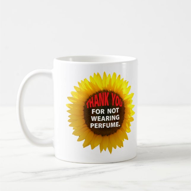 SunflowerNoPerfume Coffee Mug (Left)