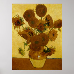 Sunflowers: 1888 by Van Gogh Poster