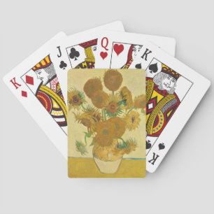Sunflowers 1888 by Vincent van Gogh Playing Cards