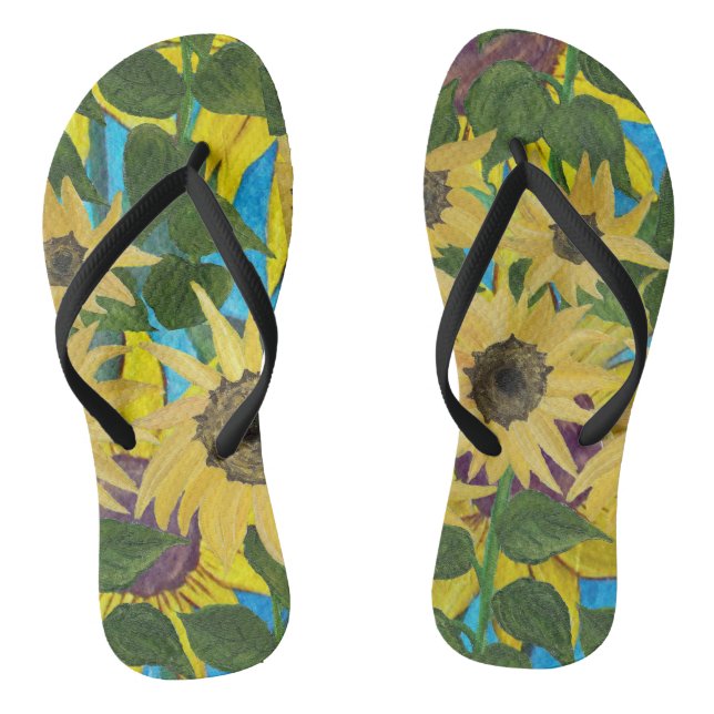 Sunflowers # 2 Flip Flop (Footbed)