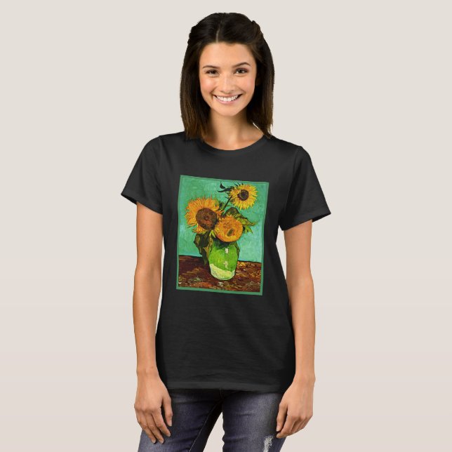 Sunflowers, 3, by Vincent van Gogh T-Shirt (Front Full)