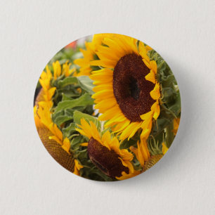 Sunflowers 6 Cm Round Badge