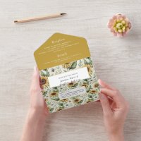 Sunflowers and Bumble Bees Wedding