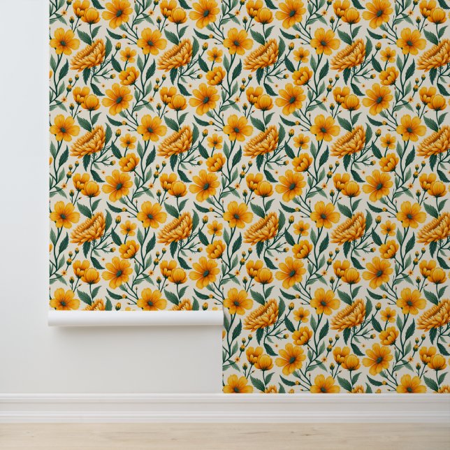 Sunflowers and Buttercups Wallpaper (Application)
