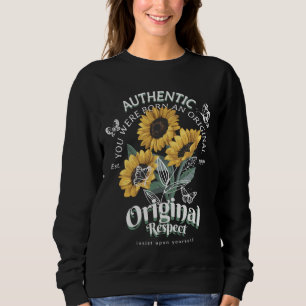 Sunflowers and Butterflies Graphic Sweatshirt