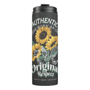Sunflowers and Butterflies Graphic Thermal Tumbler
