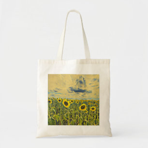 Sunflowers and Clouds Tote by artist Liz Shepherd Bag