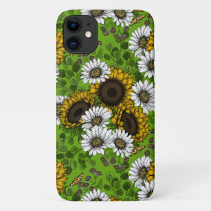 Sunflowers and daisies, summer garden Case-Mate iPhone case