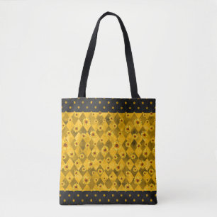 Sunflowers and Diamonds, Fall Shopping Carry-All Tote Bag