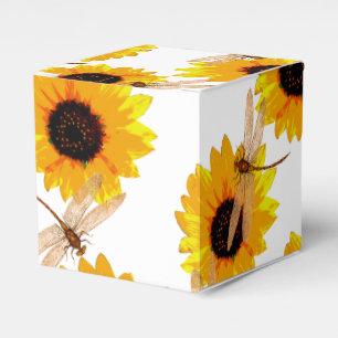 Sunflowers And Dragonflies,   Favour Box